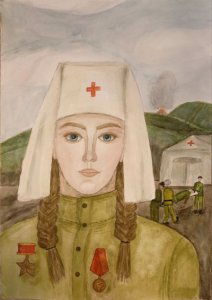 Жданова Варвара - "Сестра-милосердия" МБОУДО г. Кургана «Детская художественная школа им. В.Ф. Илюшина» преподаватель Аросланова Ирина Александровна
