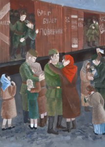 Данилова Анастасия - "Проводы" МБОУДО г.а Кургана «Детская художественная школа им. В.Ф. Илюшина» преподаватель Архипова Елена Петровна