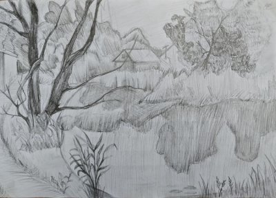 Кочеткова Виталина - Зарисовка у водоема